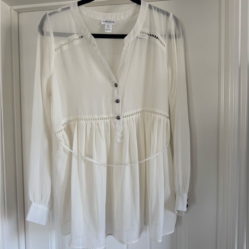 Motherhood Maternity | Chiffon Blouse | Size: S | EUC - Picture 2 of 7